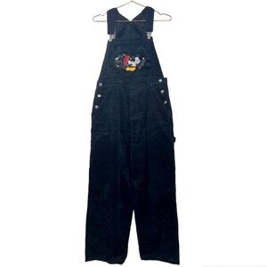Vintage Mickey Unlimited Mickey Mouse Jerry Leigh Embroidered Corduroy Overalls